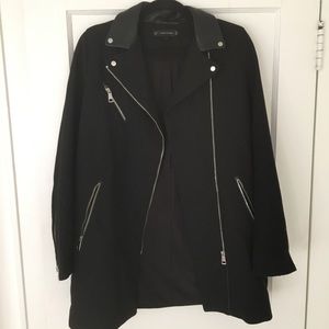 Zara black overcoat